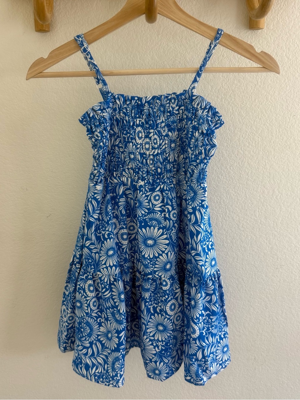 NWOT Zunie girls Floral Smocked Airflow sun Dress Cottagecore boho size 7